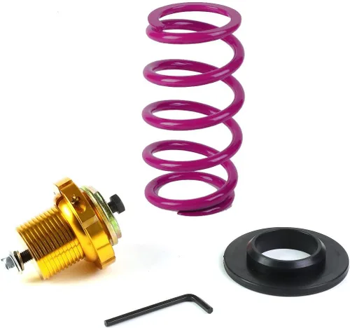 Miniatura 5 de DNA MOTORING Kit de resorte de mangas coilover de suspensión de 4 piezas compatible con 06-11 Civic, negro, COIL-HC06-BK