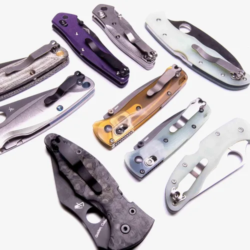 Miniatura 4 de Flytanium Pinza Universal de Cuchillo Plegable de Titanio Compatible con Modelos de Cuchillo Benchmade y Spyderco, y Muchos Otros – FLY-1250SSW