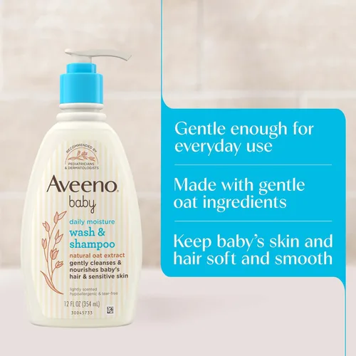 Miniatura 4 de Gel de ducha y champú Aveeno de bebé, J&J057778, 1, 1