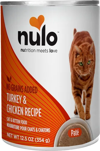 Miniatura 2 de Nulo Receta de Pavo y Pollo Paté Alimento enlatado húmedo para gatos, 12.5 onzas (paquete de 12)