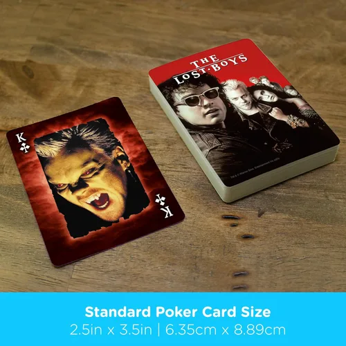 Miniatura 5 de AQUARIUS Lost Boys - Baraja de cartas con temática de película de Lost Boys para tus juegos de cartas favoritos, mercancía y coleccionables de Lost