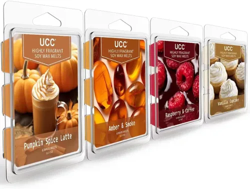 Miniatura 14 de UCC Cera derretida, cubos de cera de soja, aroma fuerte de larga duración, mezcla perfumada prémium para derretir tartas, romero menta, rosa