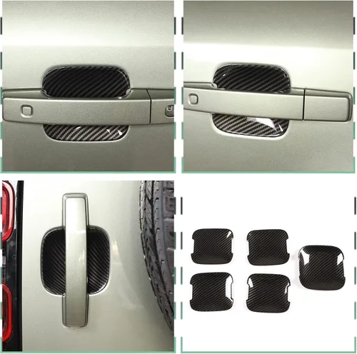 Miniatura 5 de PIUGILH Cubierta de repuesto para manija de puerta de automóvil compatible con accesorios Land Rover Defender 110 2020-2023, protectores protectores