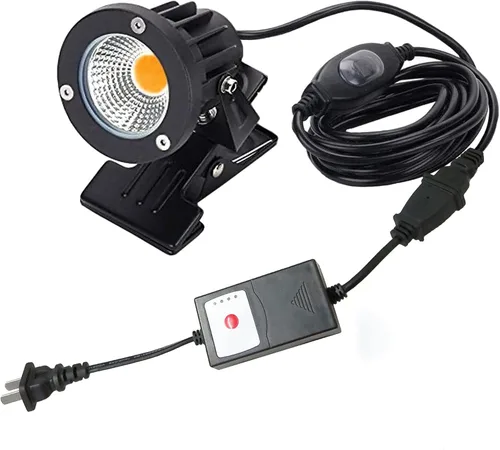 Miniatura 10 de Kiven 1 unids LED clip en luz al aire libre IP65 impermeable 3000 K blanco cálido letrero pizarra iluminación ajustable escritorio brazo lámpara