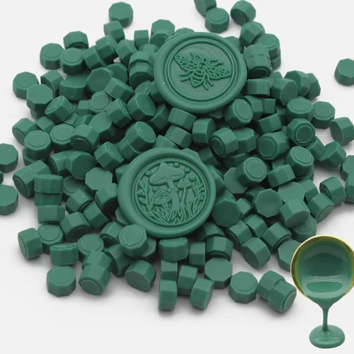 Miniatura 11 de 250 unidades de cuentas de cera de sello doradas antiguas, cuentas de cera premium de Andotopee para sellos de sellos, paquete de repuesto de perlas