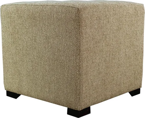 Miniatura 21 de MJL Furniture Designs Merton Collection - Otomana moderna tapizada de tela, con reposapiés de 4 botones, serie Dawson, Brindle