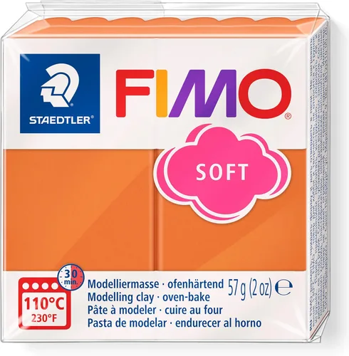 Staedtler FIMO 8020-76 - Arcilla de polímero suave para hornear, para joyería, escultura, manualidades, coñac