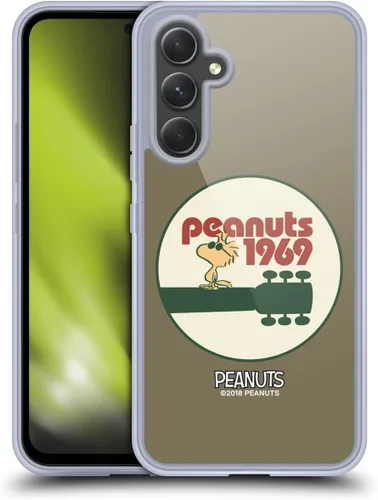 Miniatura 244 de Head Case Designs Funda de gel Woodstock 50th con licencia oficial de Peanuts Snoopy Guitar 1969 [protección de grado militar] compatible