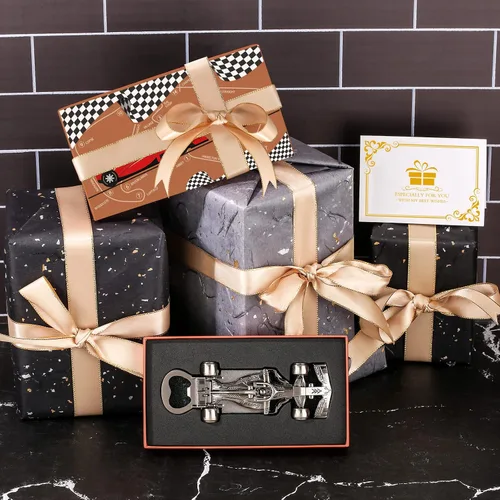 Miniatura 6 de Regalos de autos de carreras para hombres y mujeres, abrebotellas de coche de carreras, regalos únicos de carreras para hombres, él, papá, novio