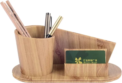 Soporte para bolígrafos de piel sintética de moda, organizador de escritorio, organizador de escritorio, organizador de escritorio y soporte para