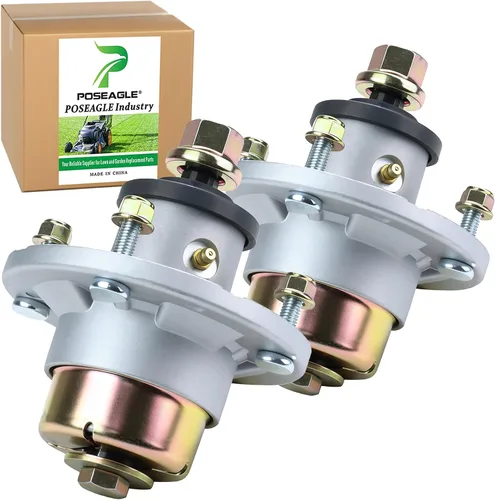 Miniatura 12 de Conjunto de husillo AM144608 previamente engrasado con polea de husillo UC20697 para John Deere X330 X350 X354 X370 X380 X384 X390 X394 X570 X580