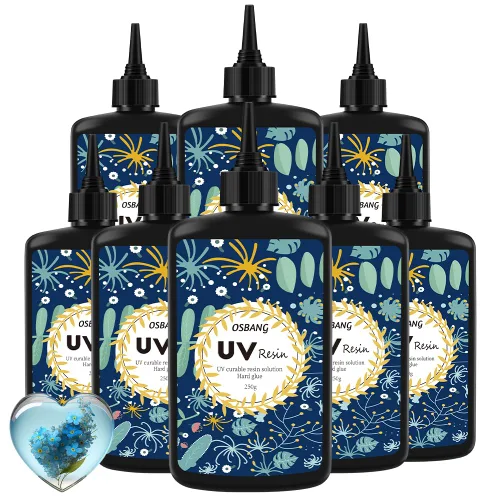 Miniatura 11 de Resina UV Cristal Transparente Fórmula Mejorada de Secado Rápido Ultravioleta para Joyería, Decoración Artesanal, Pegamento Duro Transparente