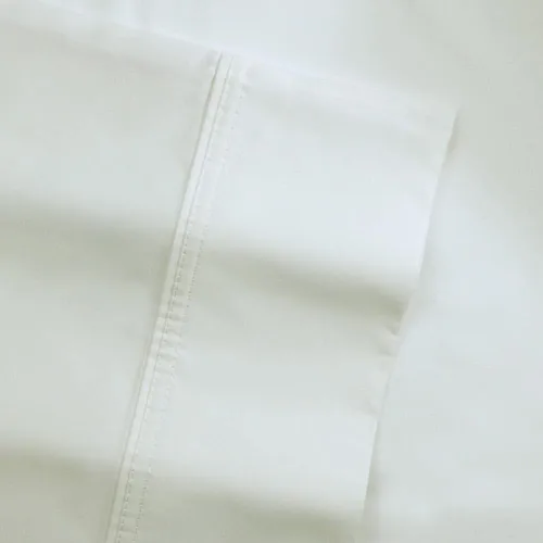 Miniatura 2 de Pointehaven Juego de sábanas y fundas de almohada de 100 % algodón suave, tejido satinado de 500 hilos, se adapta a colchones de 21 pulgadas