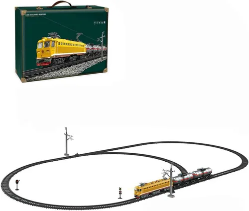 SS7C - Juego de tren de locomotora eléctrica de aleación, modelo de tren de Navidad, juego de locomotora de vapor con vagones de pasajeros,