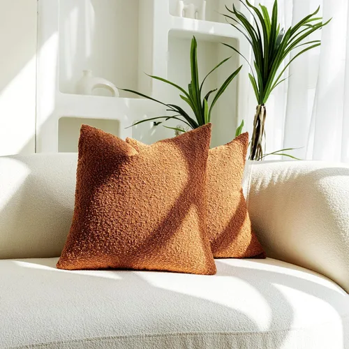 Miniatura 8 de Juego de 2 fundas de almohada neutras para otoño, 18 x 18 pulgadas, color beige, para cama, almohadas decorativas para sofá