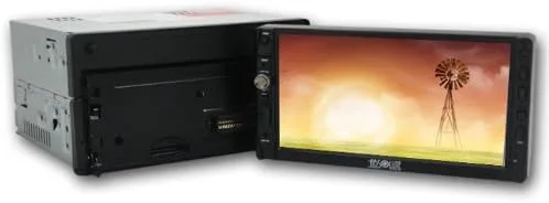 Miniatura 3 de Absolute DD-3000ABT Receptor reproductor de DVD multimedia de doble DIN de 7 pulgadas con pantalla táctil y panel frontal desmontable Bluetooth