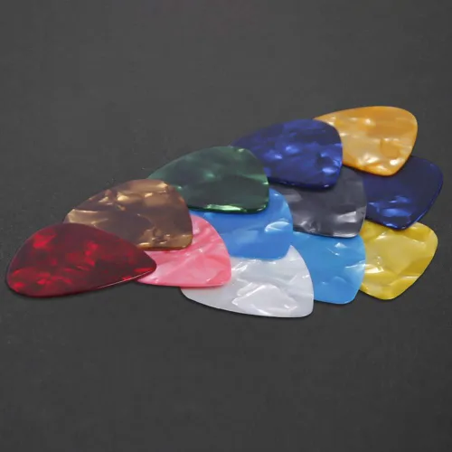 Miniatura 3 de Augshy - Púas para guitarra, paquete de 150 unidades de variedad de púas de celuloide premium, calibres delgados, medianos y pesados para guitarra