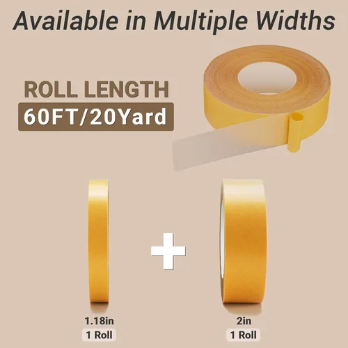 Miniatura 6 de iCAGY Cinta de doble cara para el hogar y moda para ropa, decoración, adherencia fuerte y duradera, uso multisuperficie, cortado a cualquier