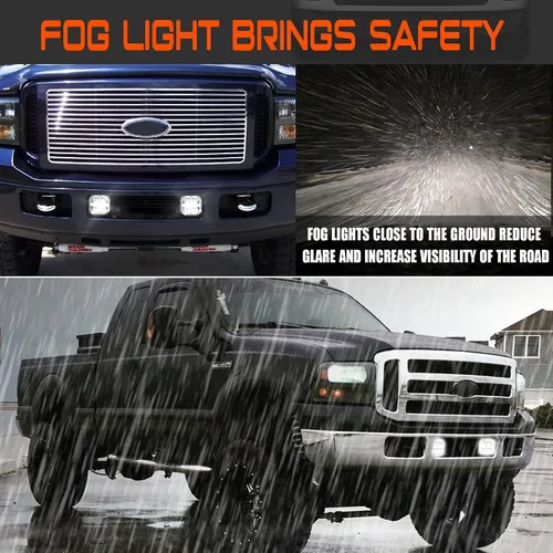 Miniatura 9 de Luz antiniebla LED con luces de circulación diurna, montaje de luz antiniebla para Ford F250 F350 F450 F550 Super Duty 2005 2006 2007 luces
