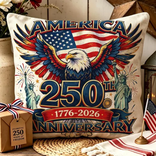 Miniatura 8 de ArogGeld Patriotic Pillow Covers 16x16 Inch 4th of July Dog Decorations America Flag Striped Star Throw Pillow Covers Personalized Funny 250th