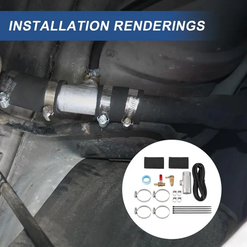 Miniatura 7 de Kit de instalación de tanque de combustible auxiliar diésel compatible con Dodge Ram 1500 2500 3500 2013-actualmente, tanque de combustible auxiliar