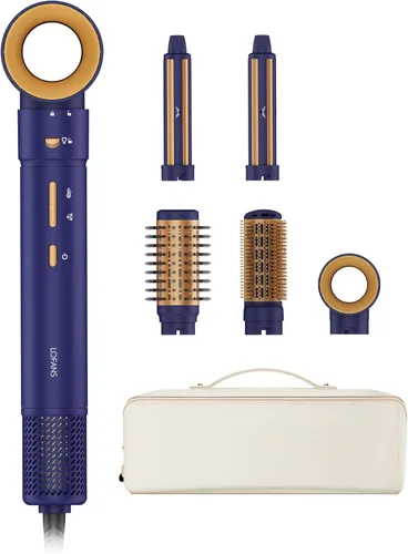 Miniatura 9 de 5 en 1 Multi Hot Air Styler Wrap, 110,000 RPM cepillo secador de pelo de alta velocidad con rizadores de envoltura automática y cepillo secador