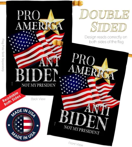 Miniatura 3 de Pro America - Paquete de bandera anti-Biden House de Estados Unidos, presidente político demócrata, fiesta de té republicana de Estados Unidos