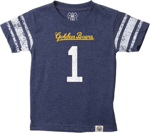 Miniatura 11 de Wes and Willy Camiseta de Manga Corta con Estampado de Jersey para Niños y Jóvenes Fanáticos del Deporte Universitario, Tallas 8-20 Vintage