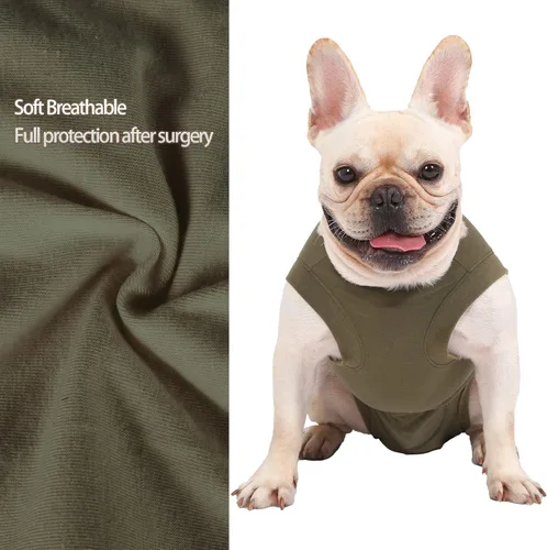 Miniatura 2 de Traje de recuperación de cirugía para perros – Después de la esterilización, heridas abdominales después de la recuperación quirúrgica, antilamida