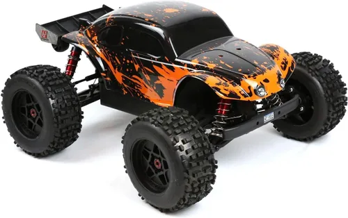 Miniatura 5 de SummitLink Reemplazo de cuerpo personalizado compatible con naranja fangoso sobre negro para automóvil o camión RC escala 1/10 1/8