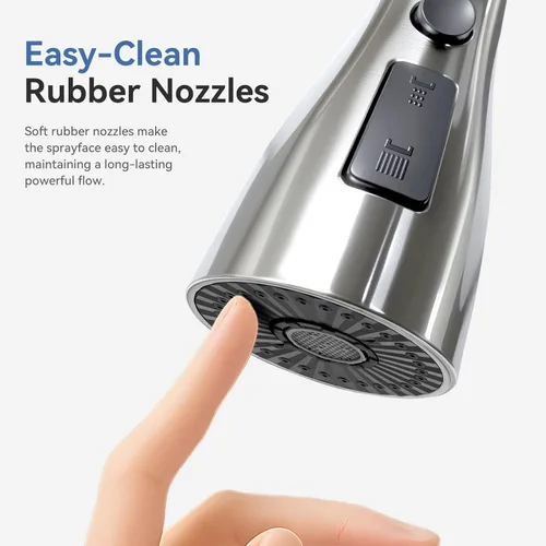 Miniatura 6 de Reemplazo de cabezal de grifo de cocina con 3 modos, cabezal rociador extraíble para grifo de cocina, reemplazo del rociador de fregadero de cocina