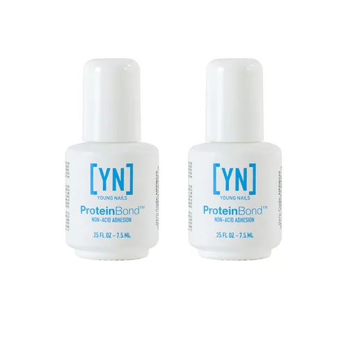 Young Nails Protein Bond - Imprimador de uñas no ácido, adherencia mejorada para esmalte de gel y acrílico, deshidratador de uñas, aglutinante de pH