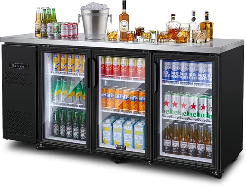 Miniatura 13 de BODEGA BODEGACOOLER - Refrigerador comercial de bebidas de 9 pies cúbicos con puerta de cristal, refrigeradores de bebidas para exhibición
