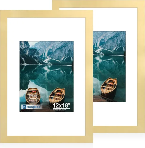 Miniatura 88 de Hongkee - Juego de 2 marcos de fotos, HK042515-MD5.5X8.5-BK(2PK)
