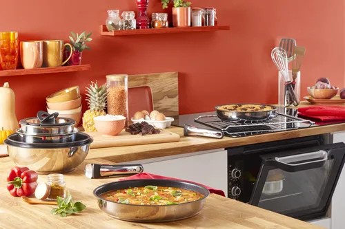 Miniatura 4 de Tefal Ingenio Preference ON - Juego de cacerolas, 7 piezas, apilable, mango extraíble, ahorro de espacio, antiadherente, inducción, acero