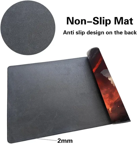 Miniatura 4 de MTG Playmat – Impresión antideslizante en la parte posterior, ideal para entusiastas de los juegos de cartas, tapete de juego TCG