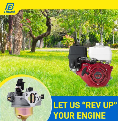 Miniatura 3 de FitBest Carburador con juntas aislador reemplaza 16100-ZE2-W71 16100-ZH9-W21 se adapta a Honda Gx240 8hp Gx270 9hp Motores Cortacésped Generador a