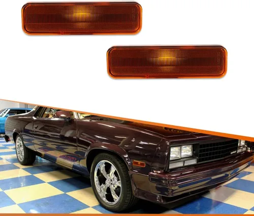 Miniatura 18 de ADIIL Luces LED de lente roja para parachoques trasero compatibles con 1978-1987 Chevrolet El Camino GMC Caballero, reemplazan las lámparas Luces