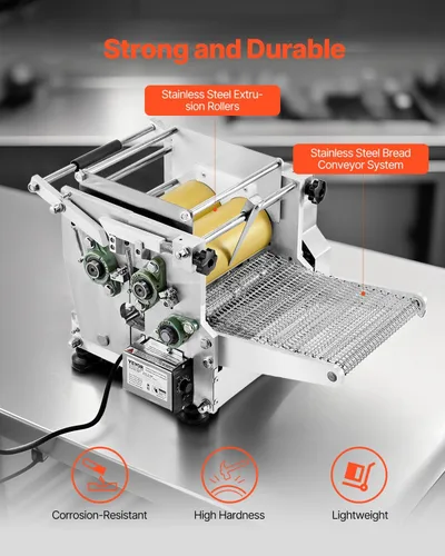Miniatura 5 de VEVOR Máquina Eléctrica para Hacer Tortillas, Máquina Automática para Hacer Tortillas de Maíz con Revestimiento Antiadherente y Dos Moldes