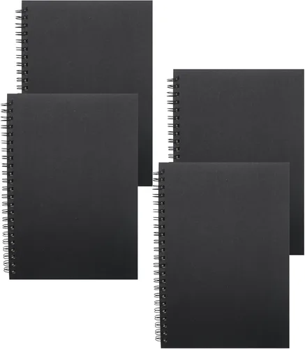 Miniatura 8 de YYaaloa 4-Pack A5 Lined Sketch Book Soft Cover Spiral Notebooks Journals 120 Pages 5.7" x 8.3" Cream colored paper (A5 Lined 4 color 4pcs)