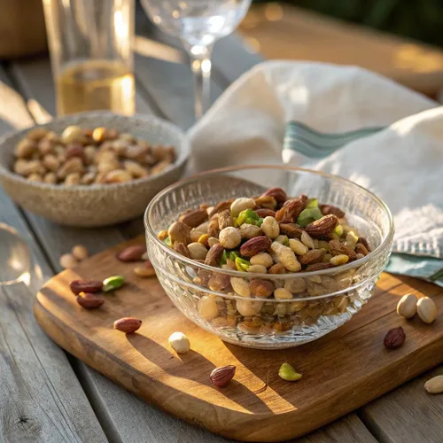 Miniatura 4 de PLANTERS Deluxe Pistachio Mix - Mezcla de pistachos, bocadillos para fiestas, proteína a base de plantas, lata de 14.5 onzas