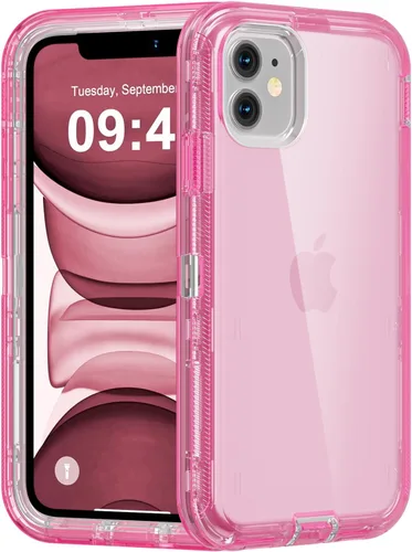Miniatura 60 de Follaroma para iPhone 11, Funda Resistente a Prueba de Golpes, Protección Anti-Caída, Funda Protectora Transparente de Doble Capa Compatible