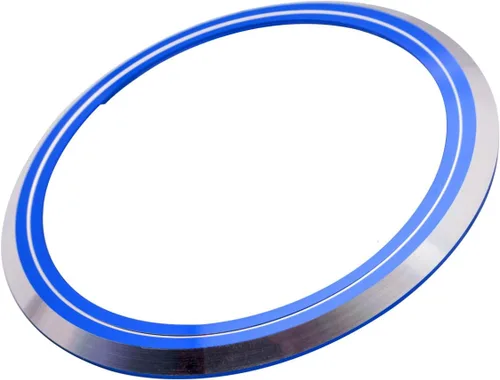 Xotic Tech - Calcomanías de aleación de aluminio compatibles con Jaguar F-Pace XE XF XJ XJR XJR XJR-S (azul), diámetro exterior de 4.1 pulgadas