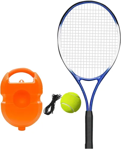 Miniatura 8 de kowaku Raqueta de tenis para entrenador de tenis solo con mango resistente a los golpes, equipo de entrenamiento de práctica para el gimnasio