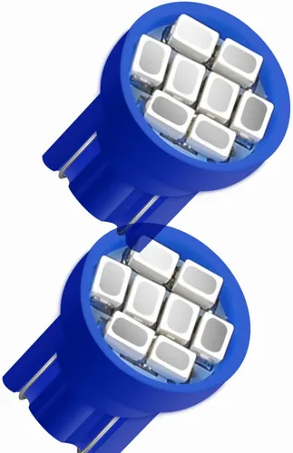 Miniatura 4 de Paquete de 10 bombillas LED T10 194 168 158 161 2825 para panel de instrumentos, panel de instrumentos, panel de instrumentos, panel de Azul