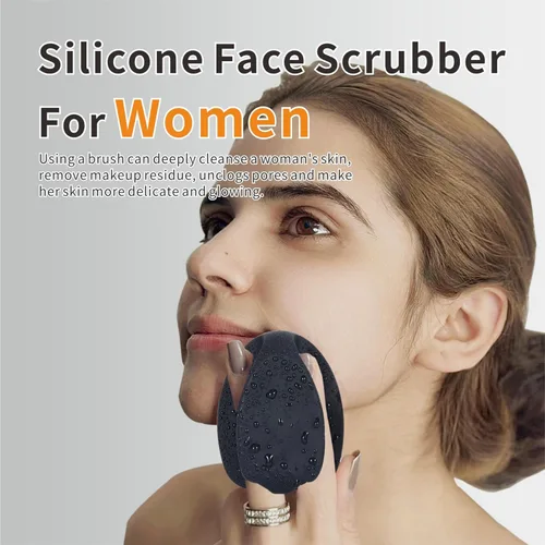 Miniatura 3 de Limpiador facial de silicona suave, limpiador corporal para limpieza profunda, exfoliación, 2 cepillos corporales de silicona para mujeres