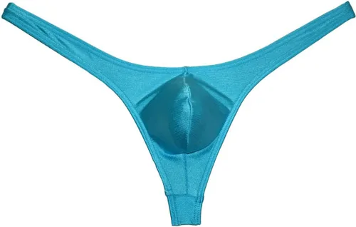 Miniatura 5 de OROCOJUCO Hombres Bolsa Tanga Dibujo Spandex T-Back Elástico Mini Escritos Bikini Ropa