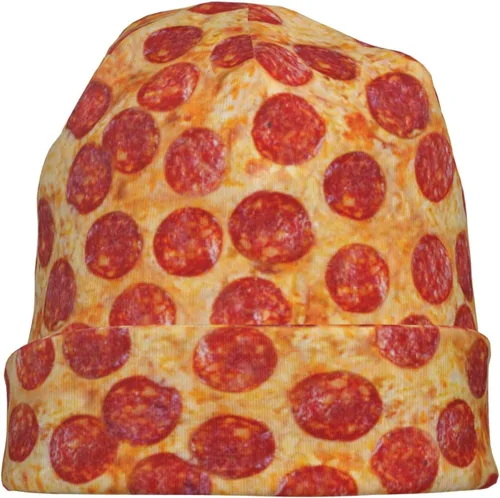 Miniatura 7 de Gorro de invierno divertido con patrón de comida, gorro de quimioterapia, sombrero de cáncer, sombreros de punto, gorra holgada de calavera