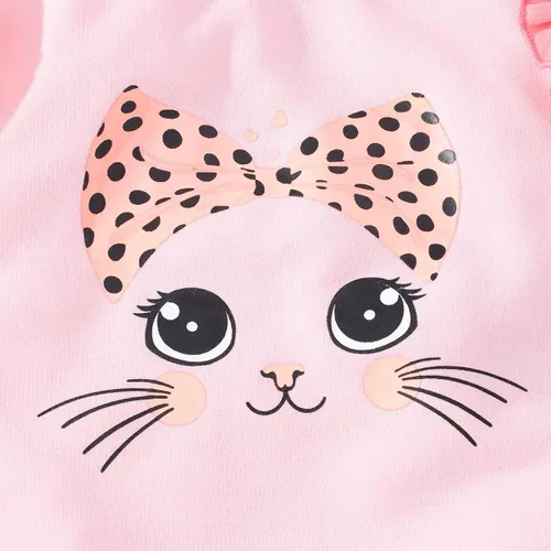 Miniatura 4 de Zarmfly Conjunto de 2 piezas para niñas pequeñas, sudadera de manga larga + leggings de leopardo, ropa de invierno de 2 a 10 años
