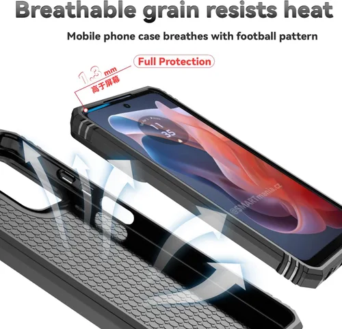 Miniatura 8 de Funda para teléfono SunStory para Motorola Moto G Play 2024 con protector de pantalla HD y cubierta deslizante para la cámara y soporte con patas